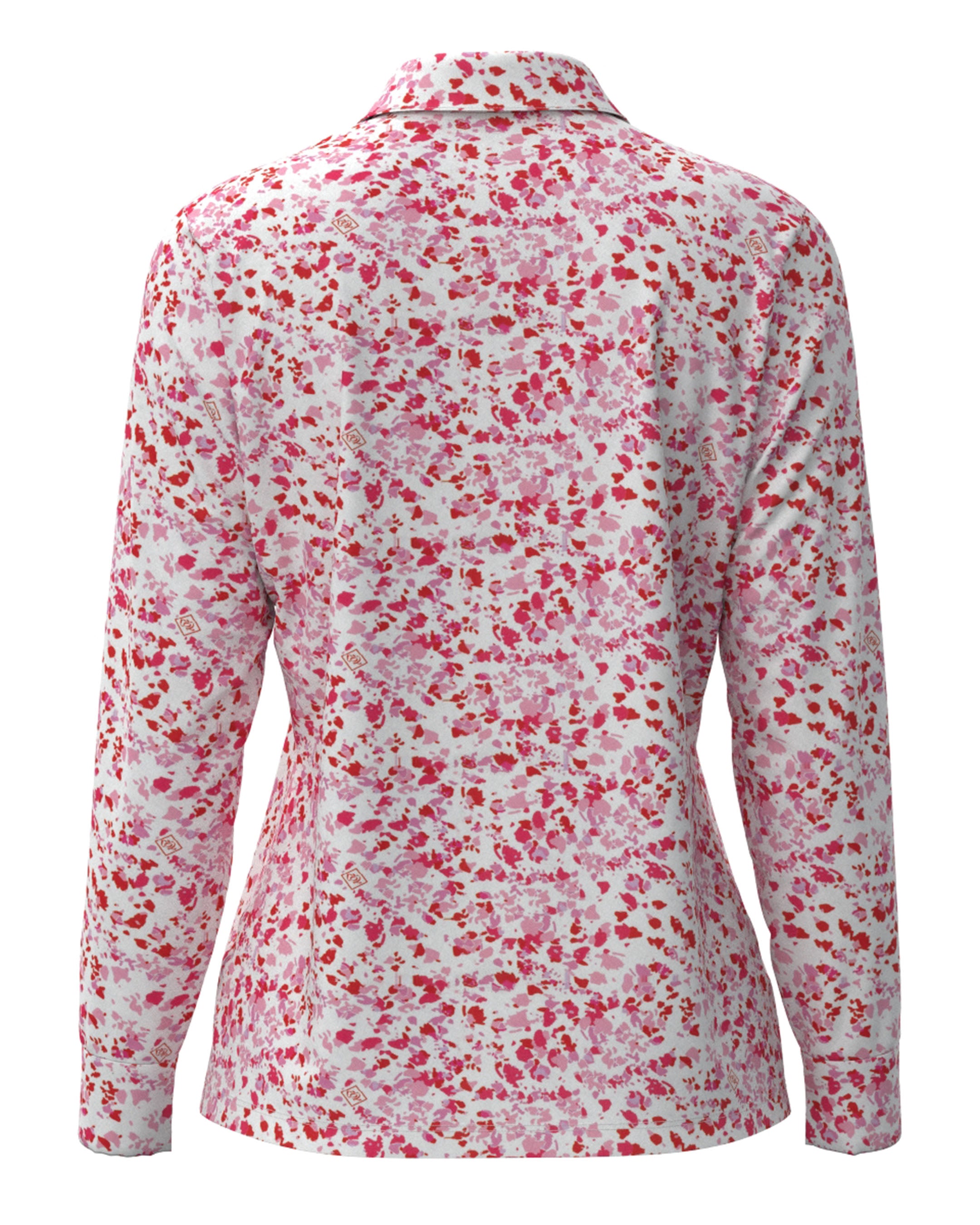 WOMEN スプラッシュPT 長袖シャツ レッド