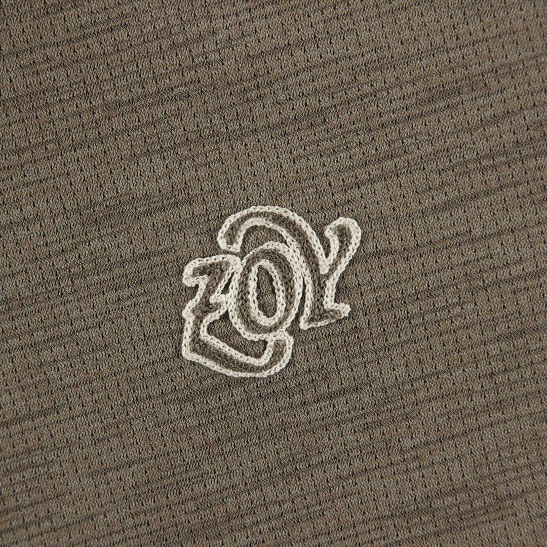 【24SS新作】MENS DOT MESH COOL 半袖ポロシャツ サンドベージュ 071442034 - ZOY OFFICIAL