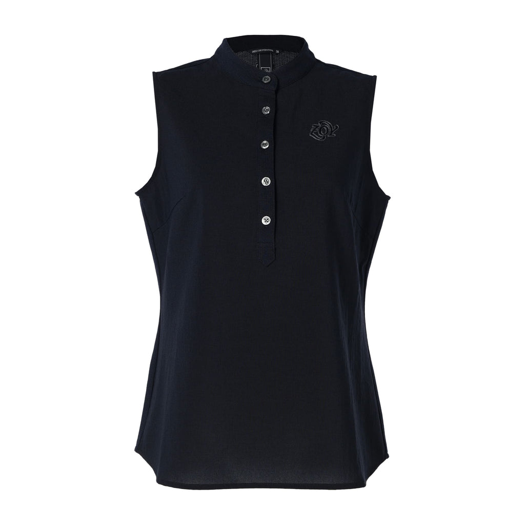 24SS】WOMENS DOT MESH COOL ヘンリーネックスリーブレスシャツ 