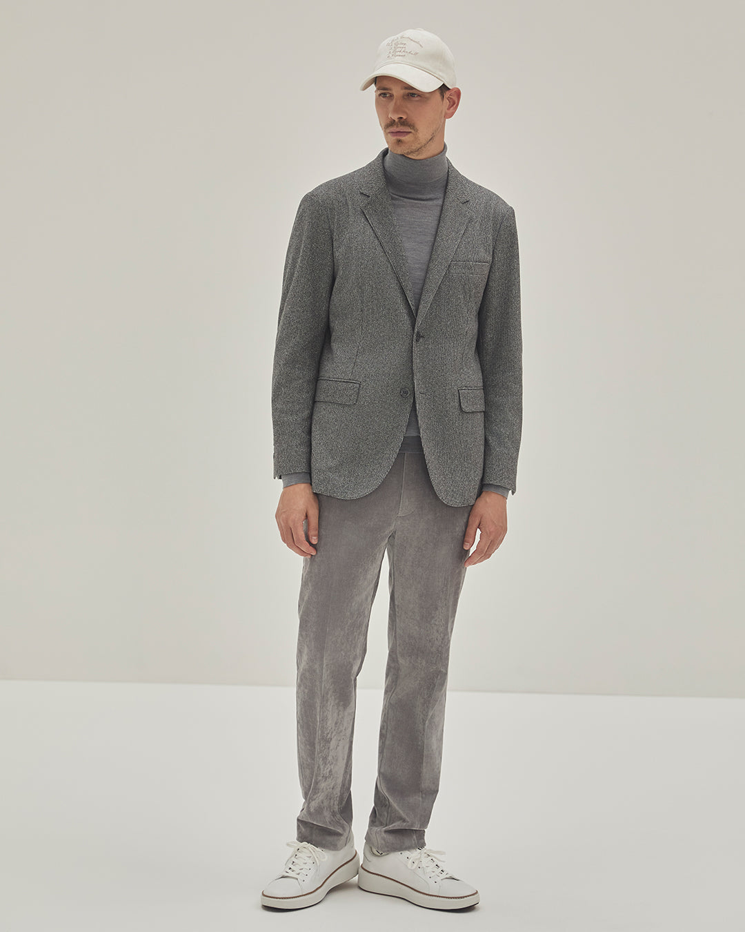 UNISEX ツイルコーデュロイキャップ ホワイト