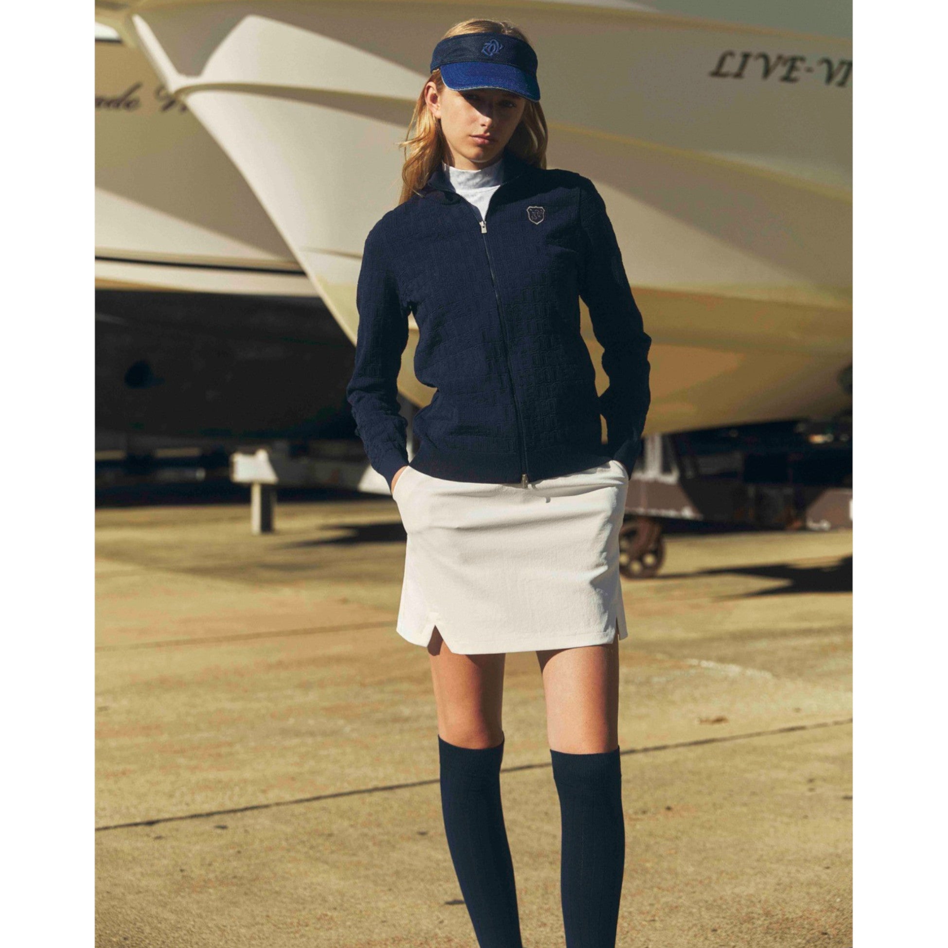 WOMEN COOLMAX ニーハイソックス ライトグレー 071789894