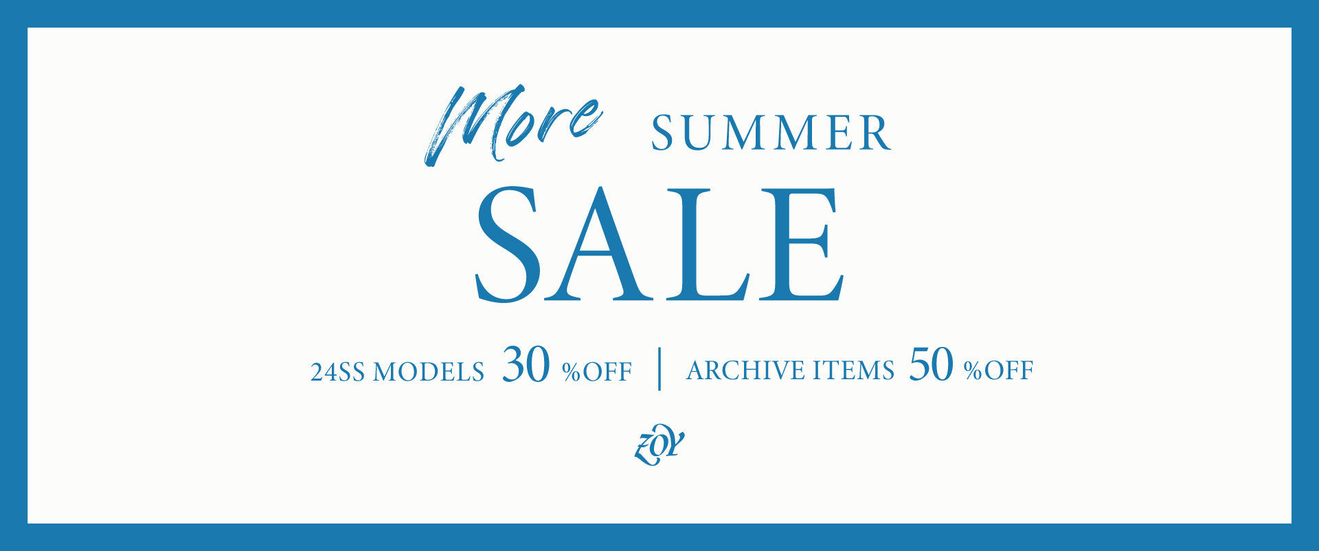 24SS｜SUMMER SALE