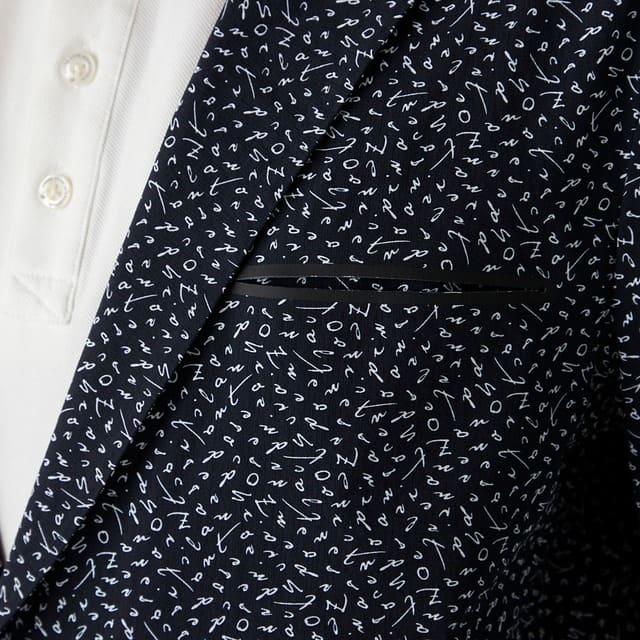 MENS マイクロリップストレッチ ジャケット ネイビー 071422118 - ZOY OFFICIAL