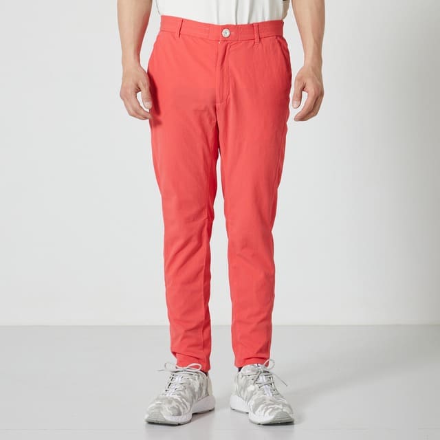 MENS ガーメントダイ ロングパンツ レッド 071422406 - ZOY OFFICIAL