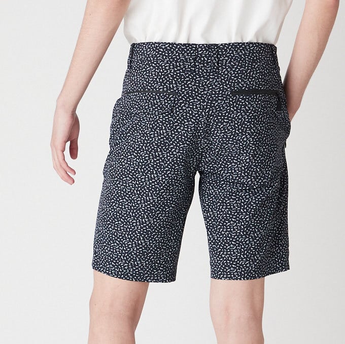 【伸縮性抜群】MENS マイクロリップストレッチ ショートパンツ ネイビー / 071422419 - ZOY OFFICIAL