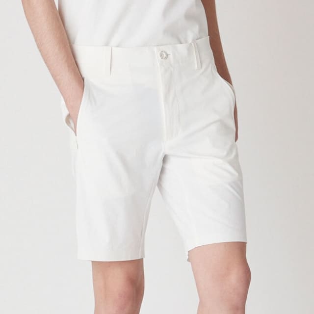 MENS マイクロリップストレッチ ショートパンツ ホワイト 071422419 - ZOY OFFICIAL