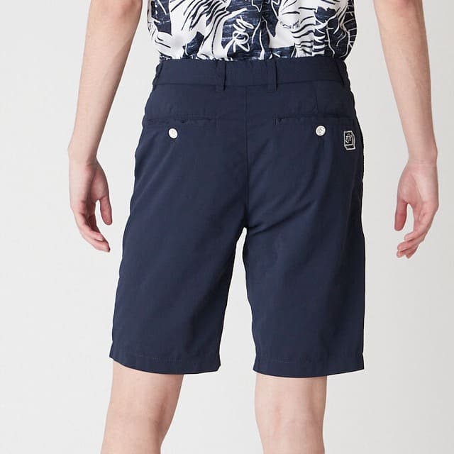MENS ガーメントダイ ショートパンツ ネイビー 071422426 - ZOY OFFICIAL