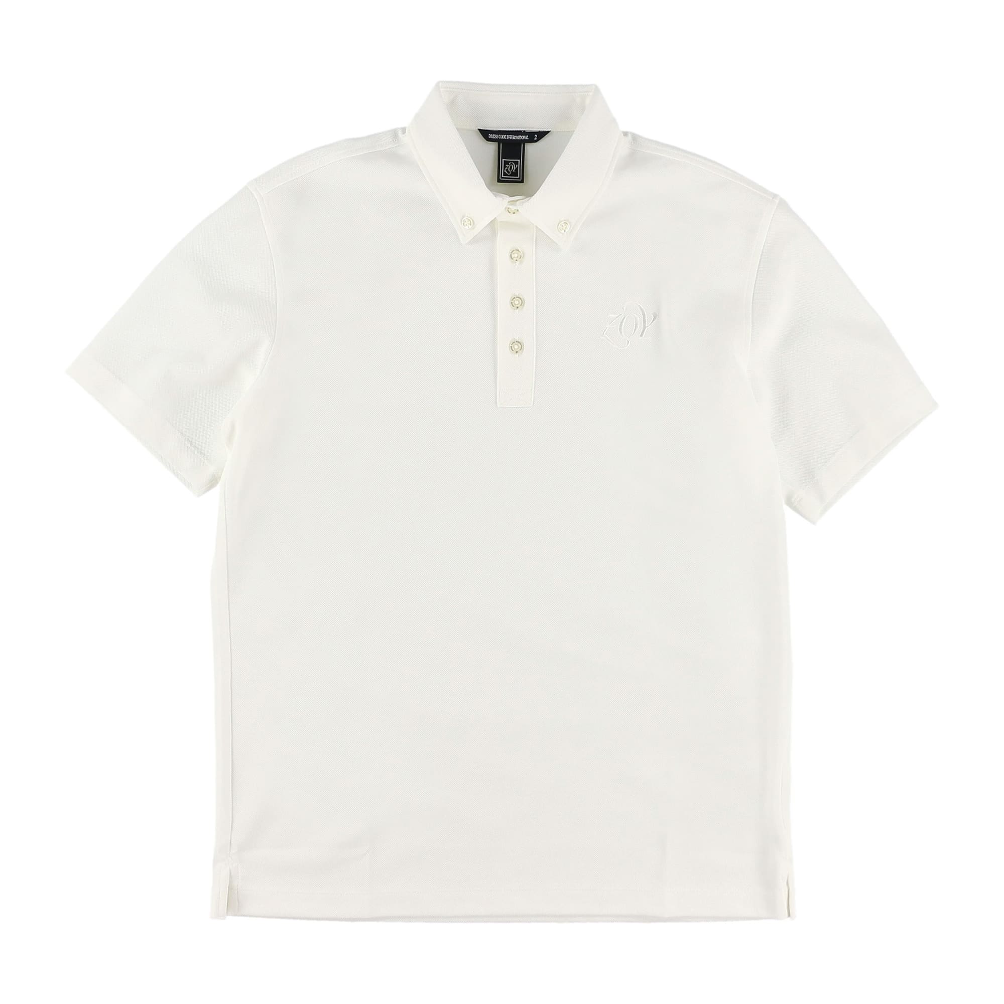 MENS ストレッチ鹿の子 半袖シャツ ホワイト 071432009 - ZOY OFFICIAL