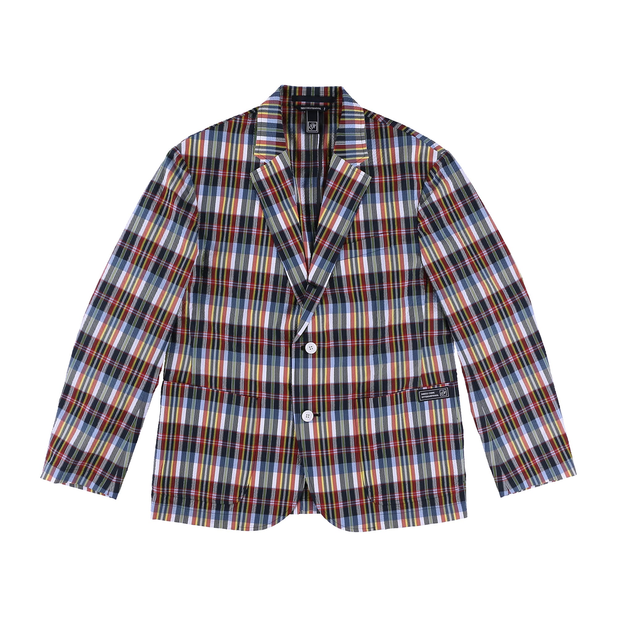 MENS クールマックスサッカー ジャケット マドラスチェック 071432121 - ZOY OFFICIAL