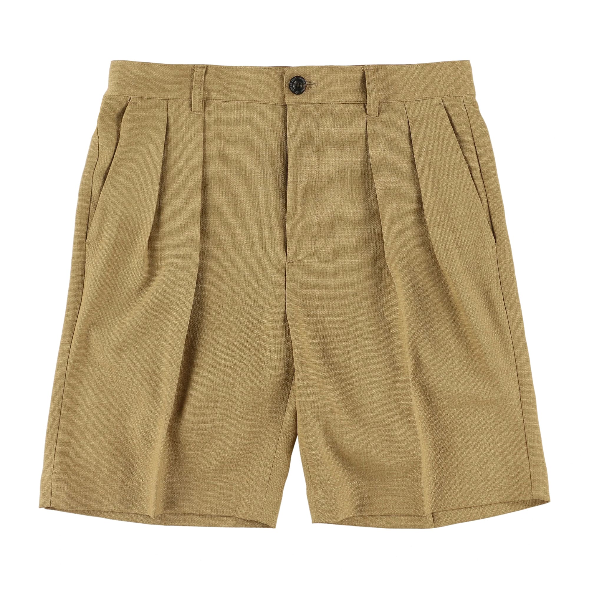 MENS ポリエステルダイドオックスフォード ハーフパンツ ストローベージュ 071432430 - ZOY OFFICIAL