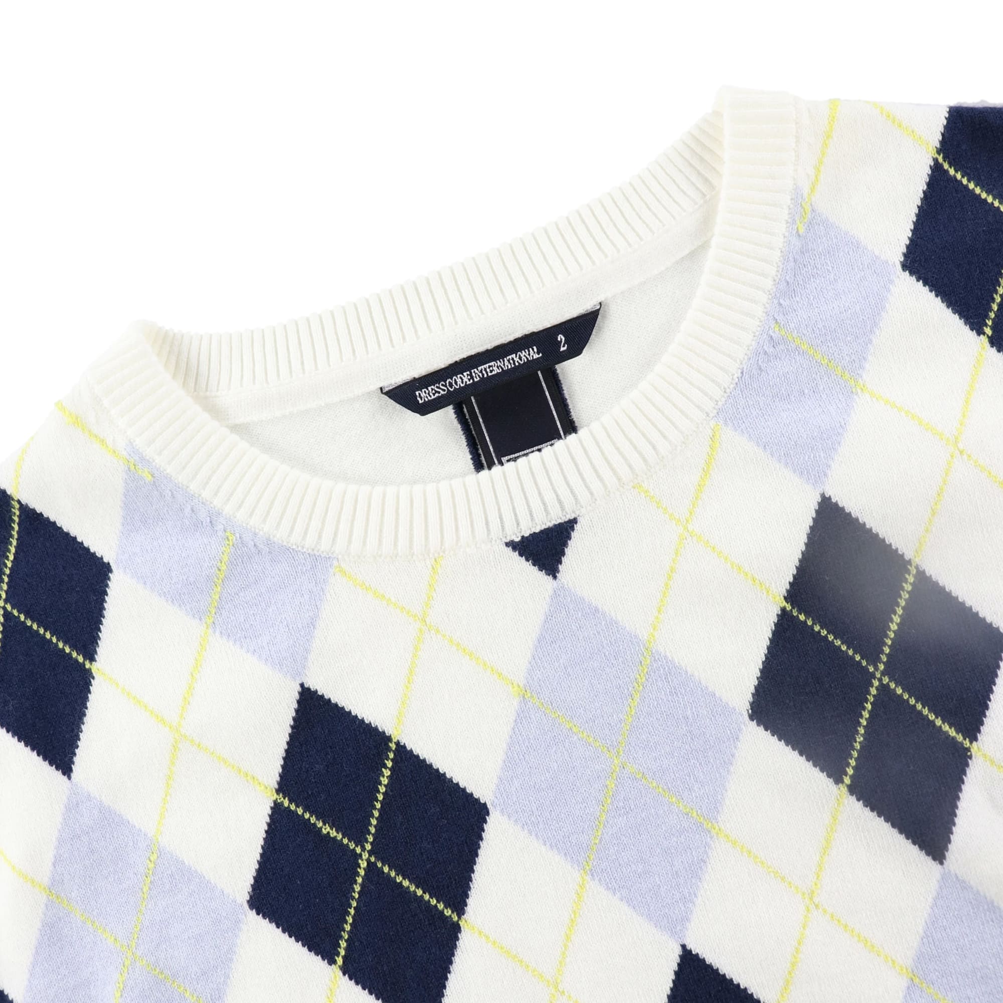 MENS アーガイル 長袖プルオーバー ホワイト 071432710 - ZOY OFFICIAL