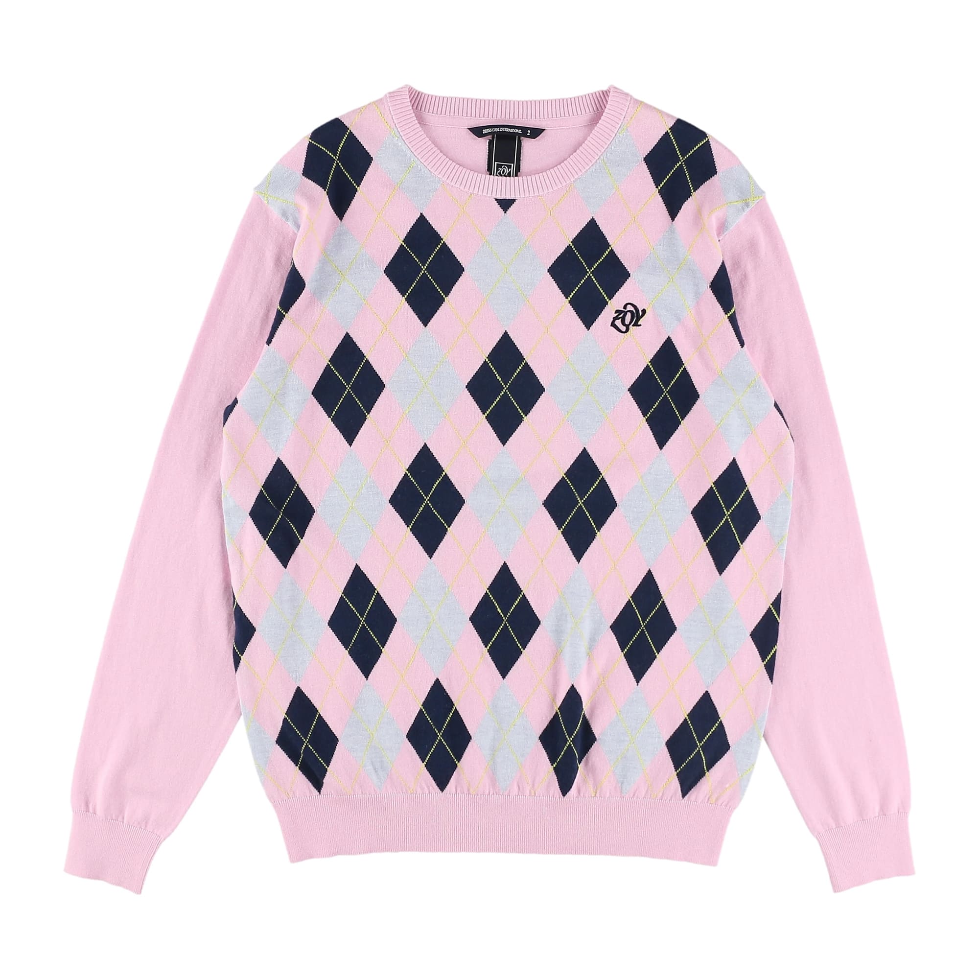 MENS アーガイル 長袖プルオーバー ローズ 071432710 - ZOY OFFICIAL