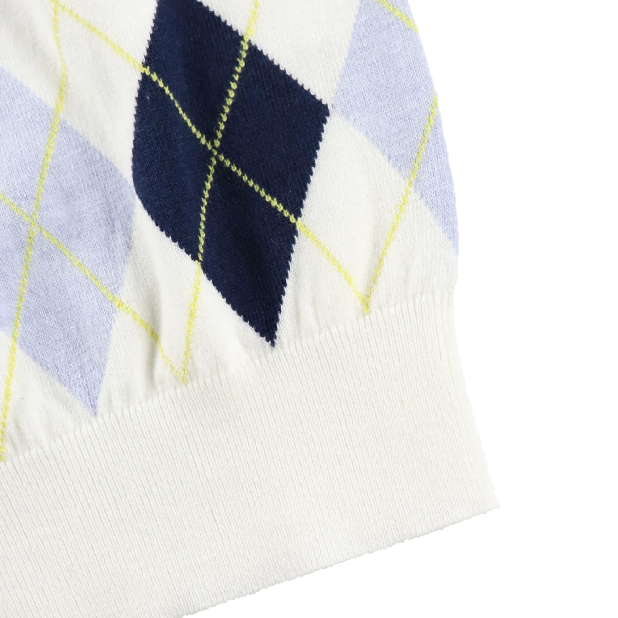 MENS アーガイル 長袖プルオーバー ホワイト 071432710 - ZOY OFFICIAL