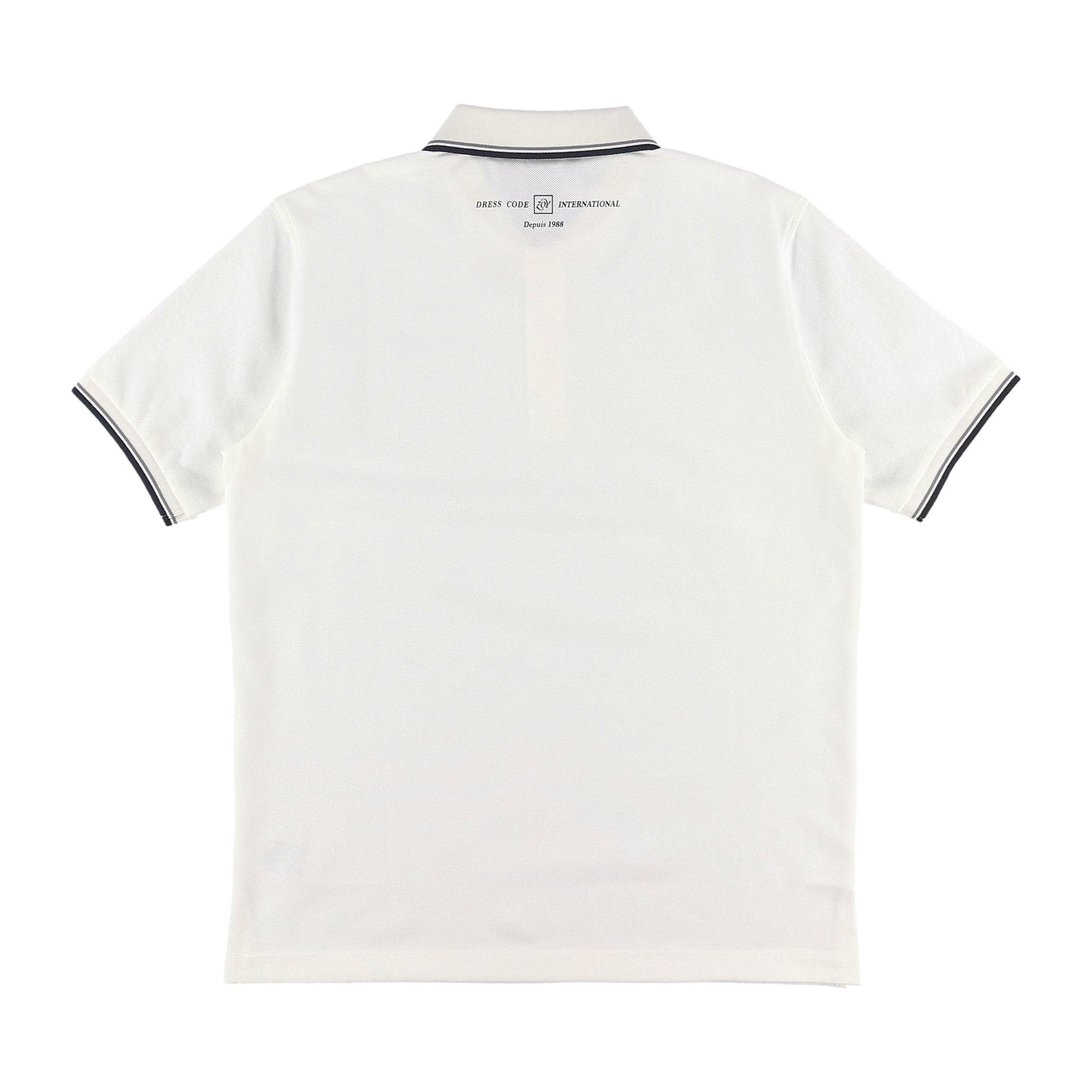 MENS コットン鹿の子 半袖ポロシャツ ネイビー 071739000 - ZOY OFFICIAL