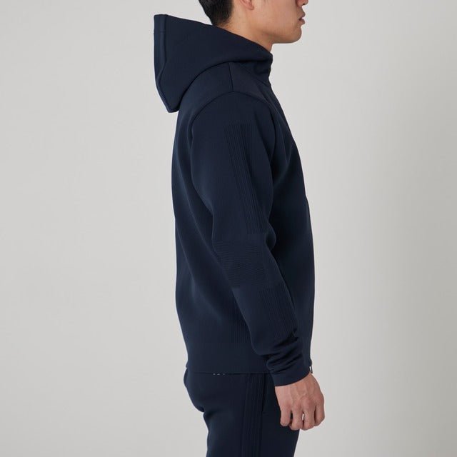 MENS AMOSSA LS ニットパーカー ネイビー 071422100 - ZOY OFFICIAL