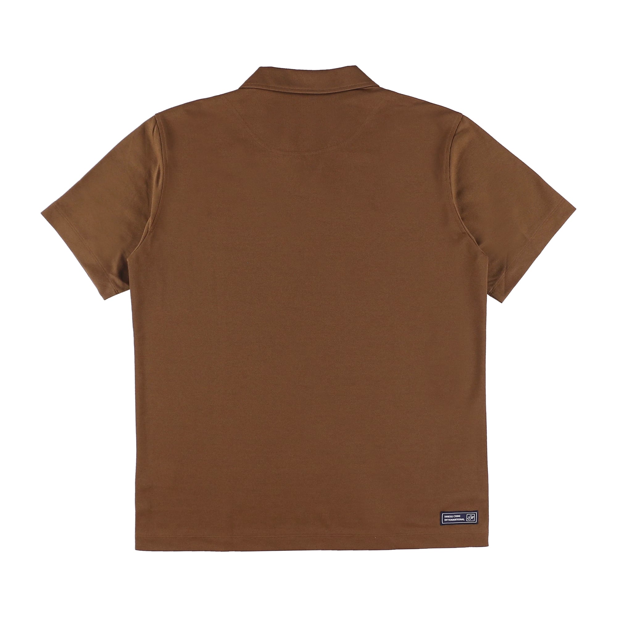 極美品 zoe ゾエ polo short sleeve ポロシャツ 24ss SS] MEN TOP-style pique short-sleeved shirt, tobacco, 071432031