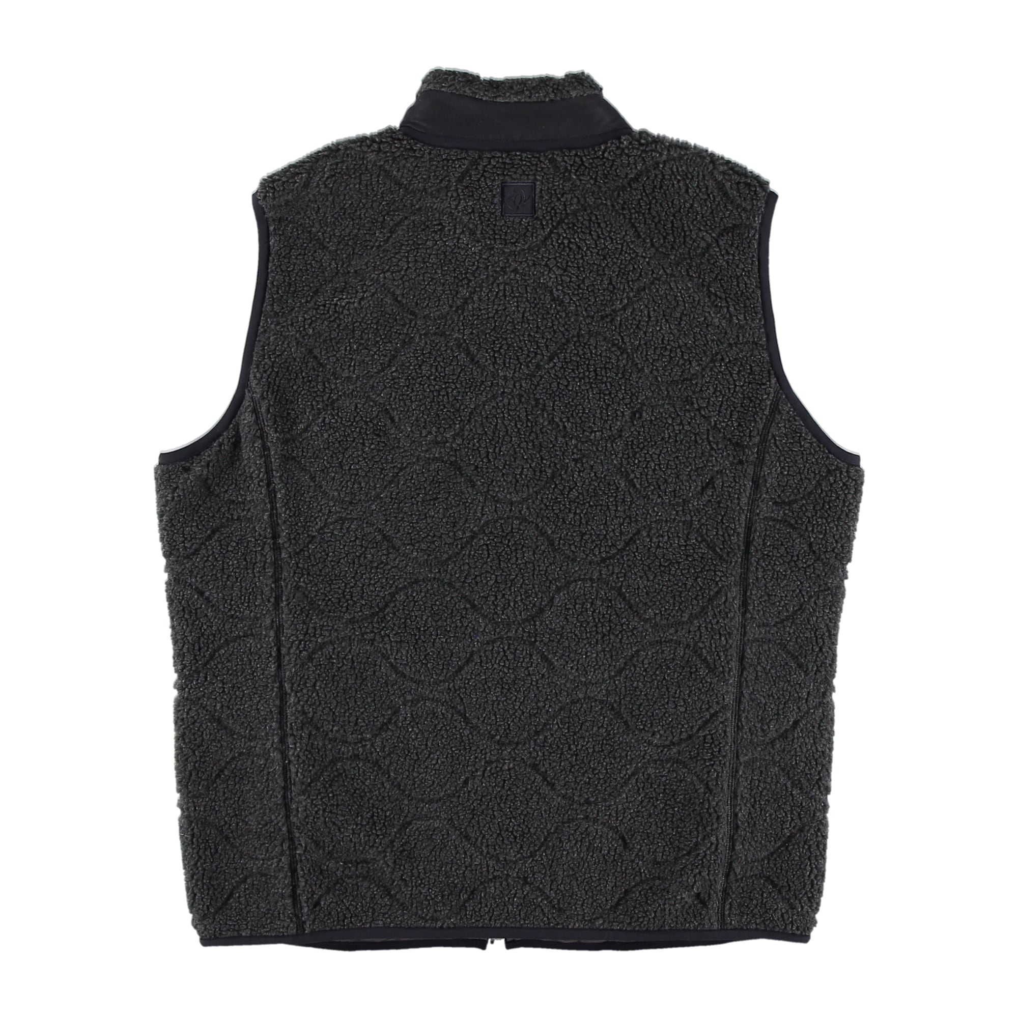 【格安】BODE ヴィンテージ　チャームベスト MEN VINTAGE SHEEP BOA フルジップアップベスト(防風裏地付き) チャコール