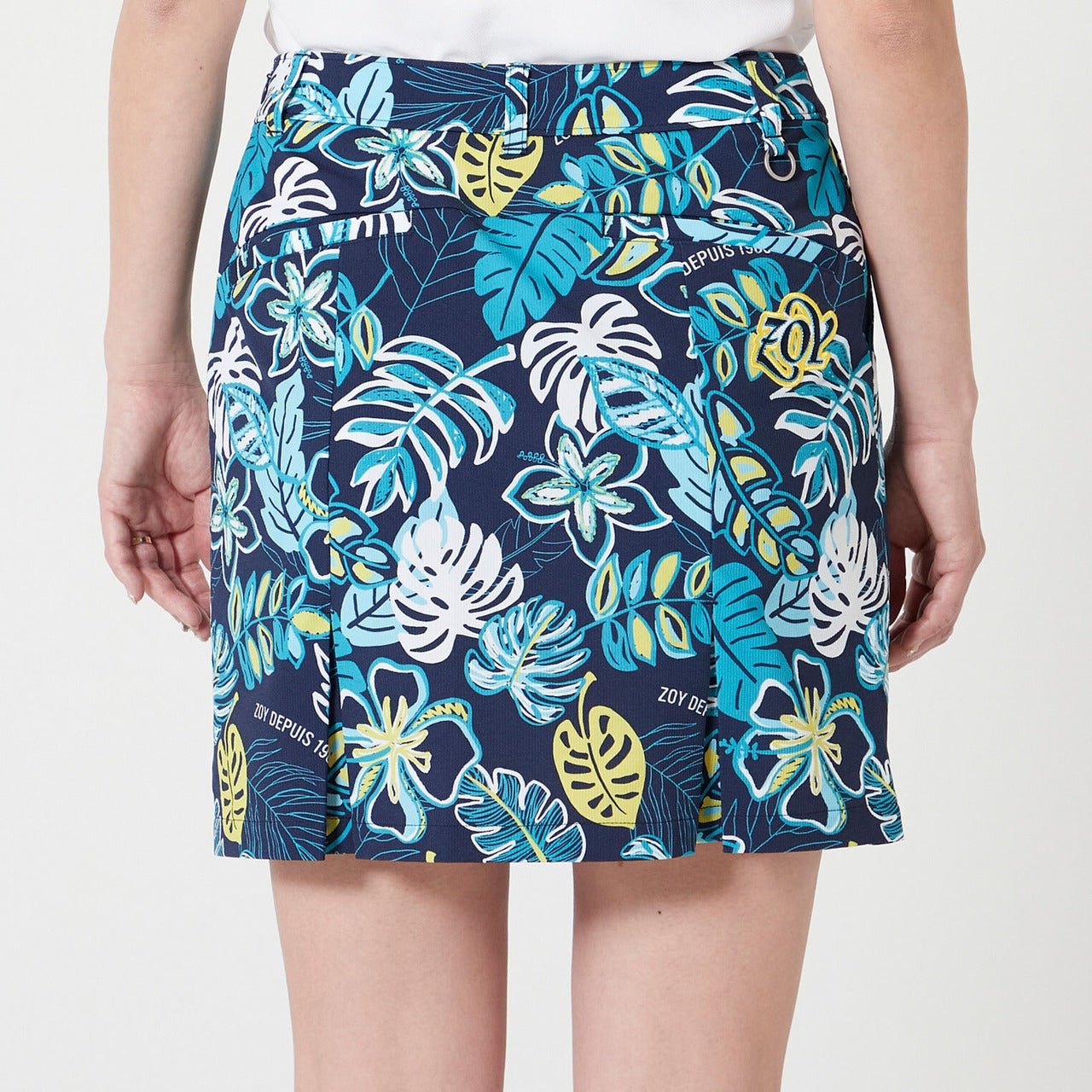 WOMENS ボタニカルプリント スカート ネイビー 071622310 - ZOY OFFICIAL
