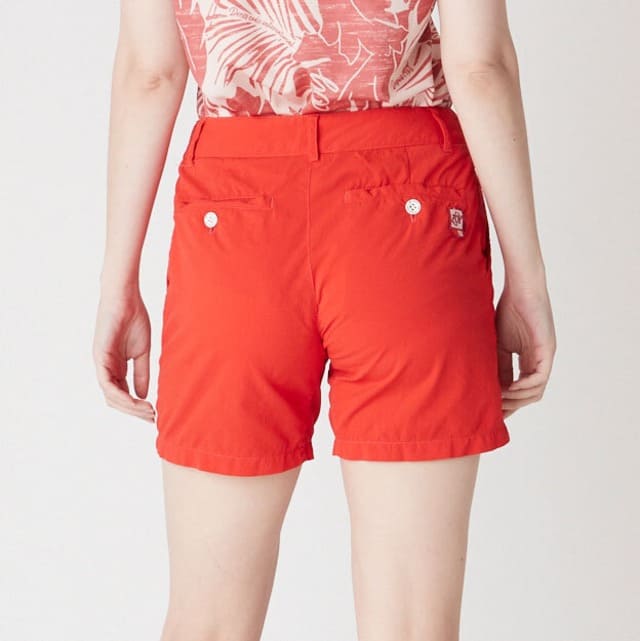 WOMENS ガーメントダイ ショートパンツ レッド 071622426 - ZOY OFFICIAL