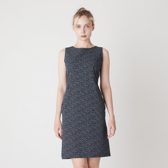 WOMENS マイクロリップストレッチ ワンピース ネイビー 071622518 - ZOY OFFICIAL