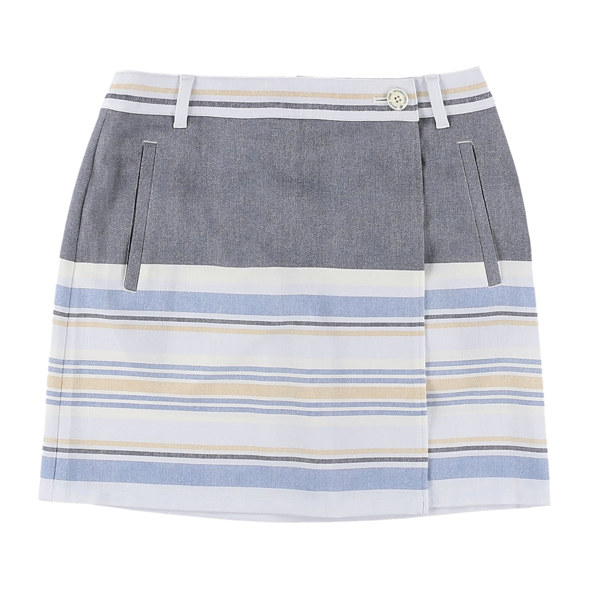 WOMENS マルチボーダー スカート ネイビーミックス 071632332 - ZOY OFFICIAL