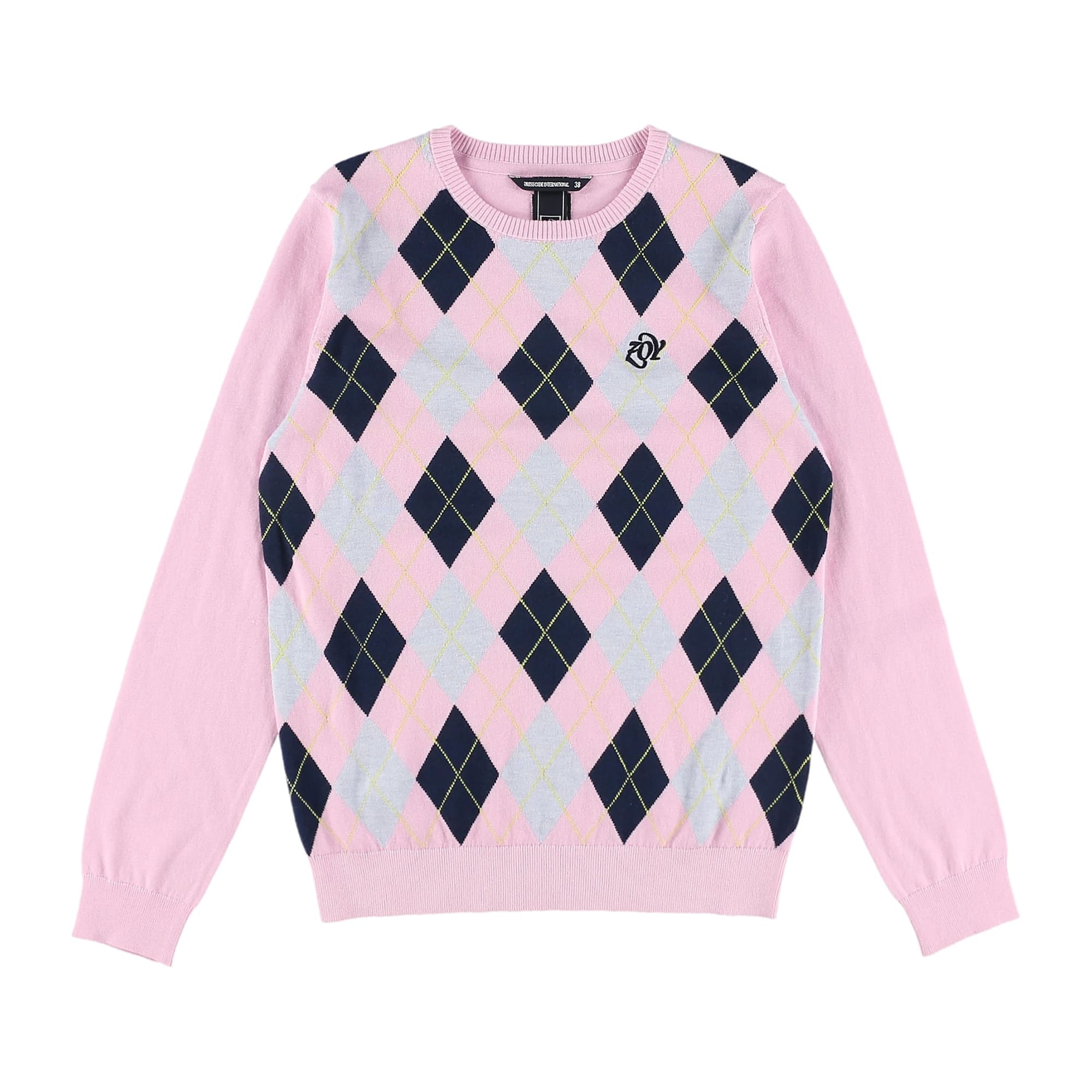 WOMENS アーガイル 長袖プルオーバー ローズ 071632710 - ZOY OFFICIAL