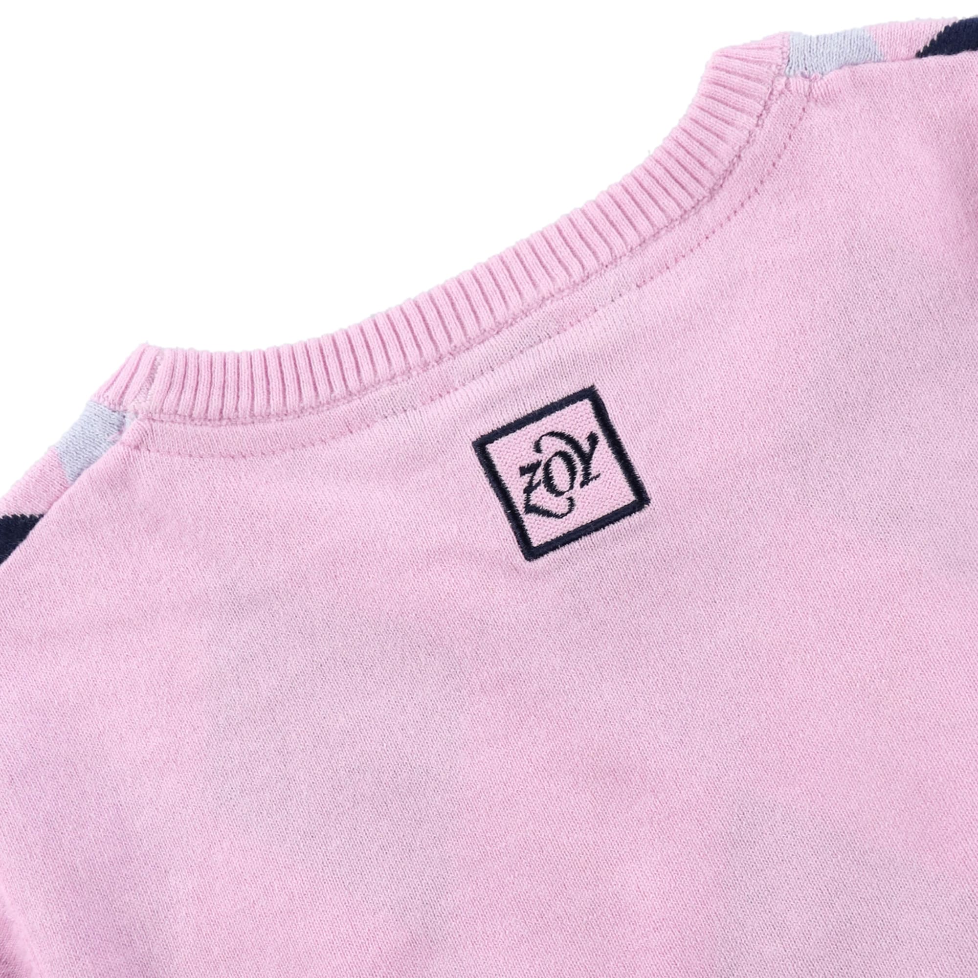 WOMENS アーガイル 長袖プルオーバー ローズ 071632710 - ZOY OFFICIAL