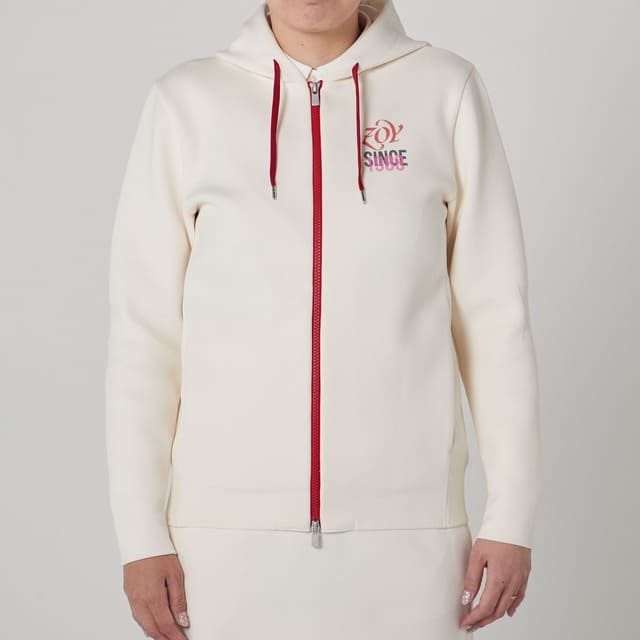 SS】WOMEN AMOSSA LS ニットパーカー エクリュ 071622100