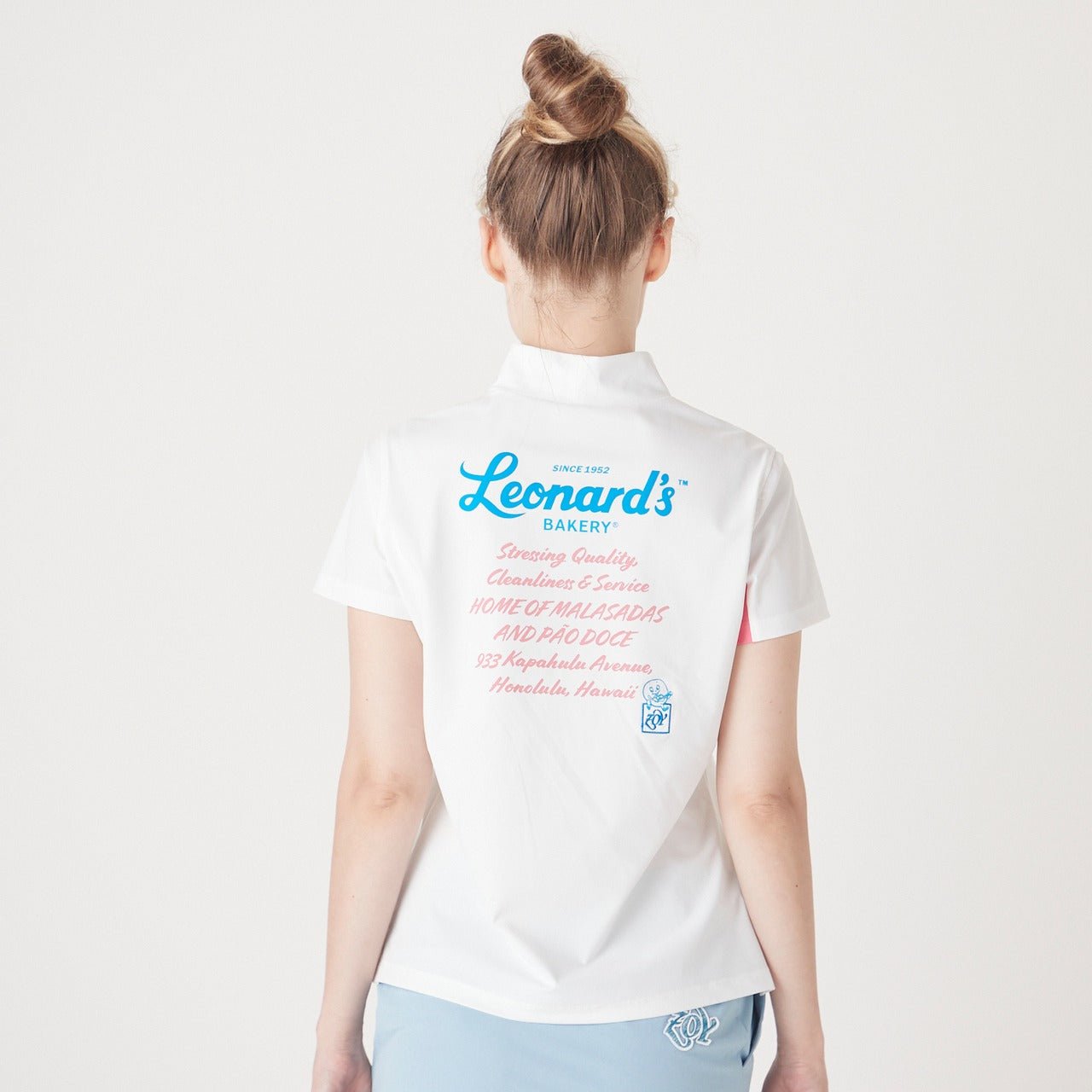 WOMENS LENARDS EURO JSY 半袖モックネックTシャツ ホワイト 071222051 - ZOY OFFICIAL
