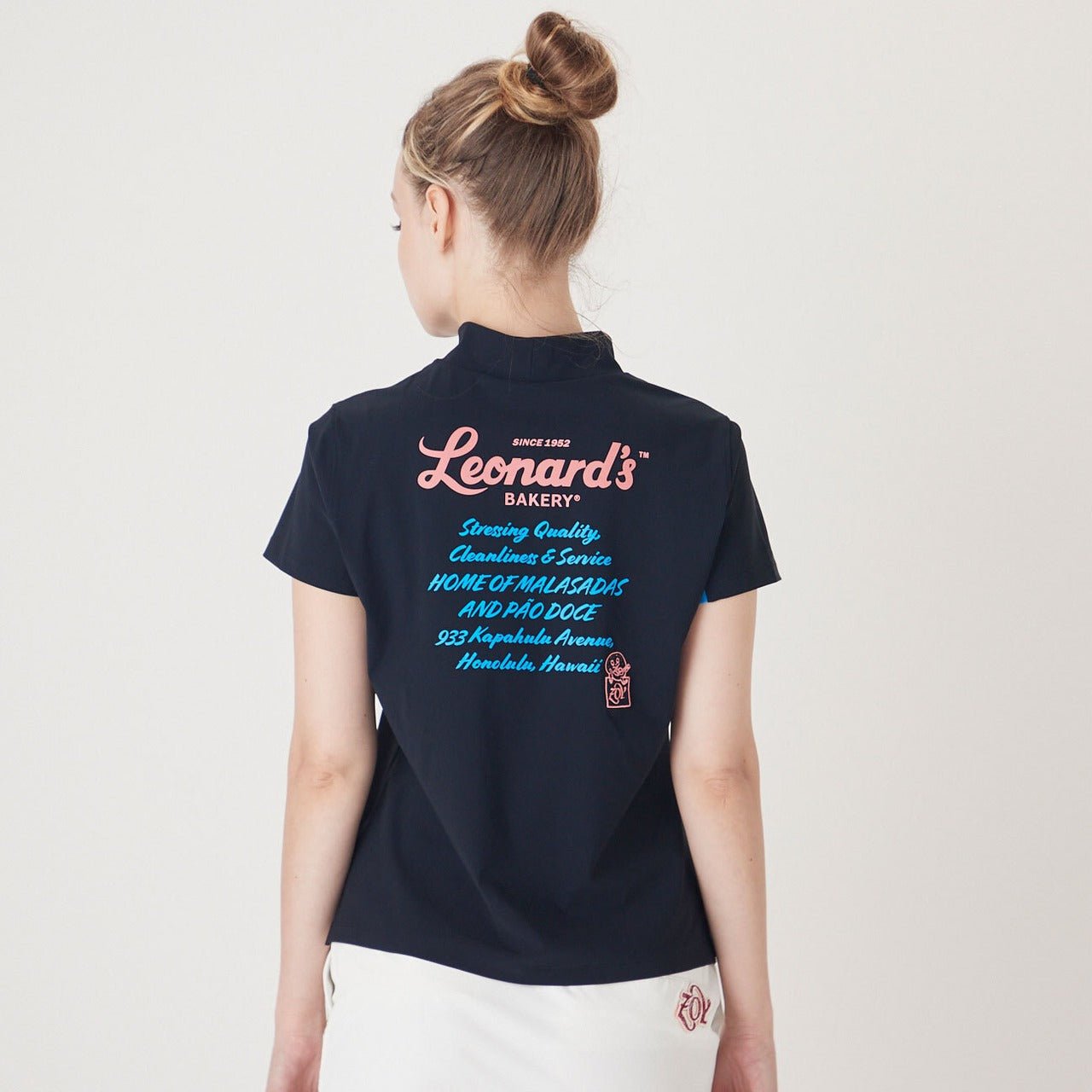 WOMENS LENARDS EURO JSY 半袖モックネックTシャツ ネイビー 071222051 - ZOY OFFICIAL