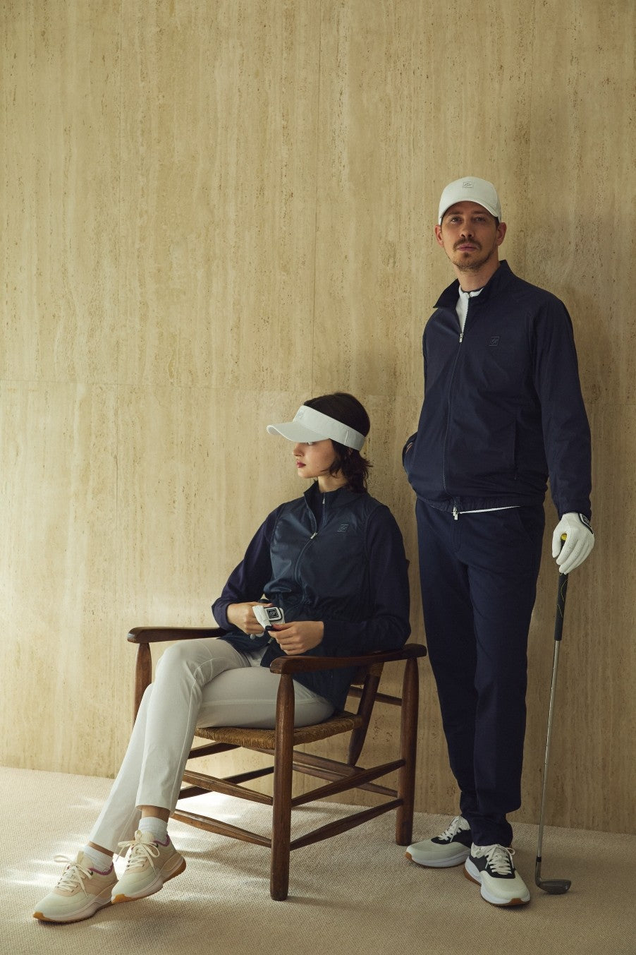 WOMEN ナイロンタフタストレッチ ベスト ホワイト