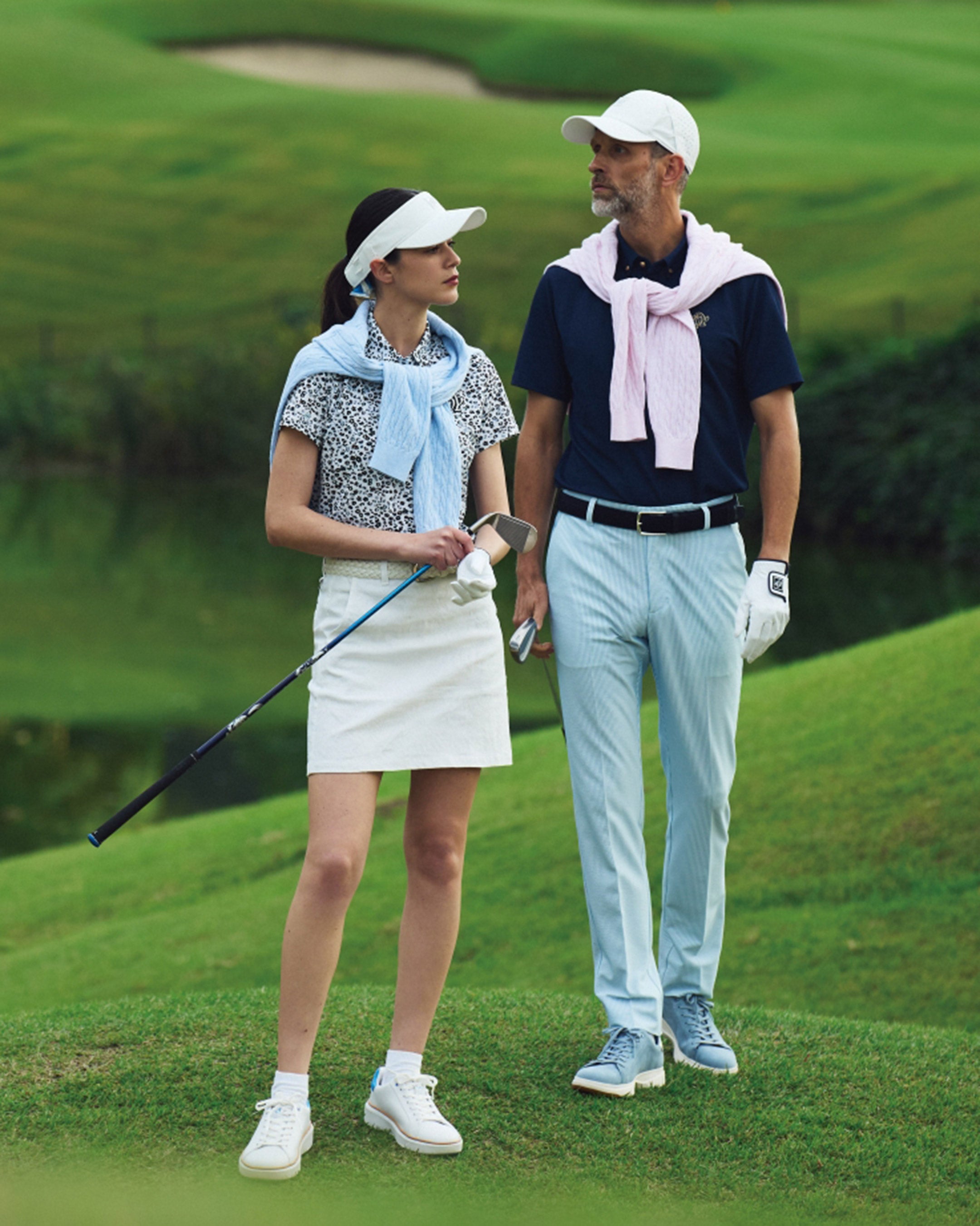 MEN ケーブルニット 長袖セーター ピンク